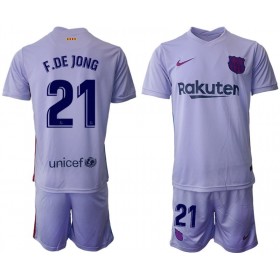 Camiseta FC Barcelona Frenkie de Jong 21 Niño Segunda Equipación 2021/2022